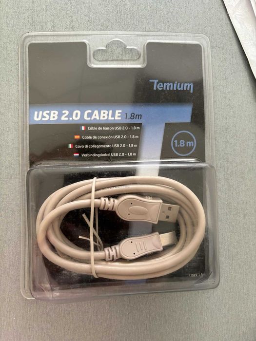 Кабель USB 2.0 Тemium (1.8 метра) , для принтера новий
