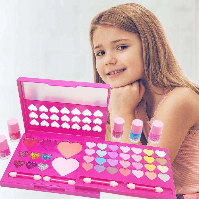 Paleta Kosmetyków Do Makijażu I Paznokci Zestaw Malowania Dla Dzieci