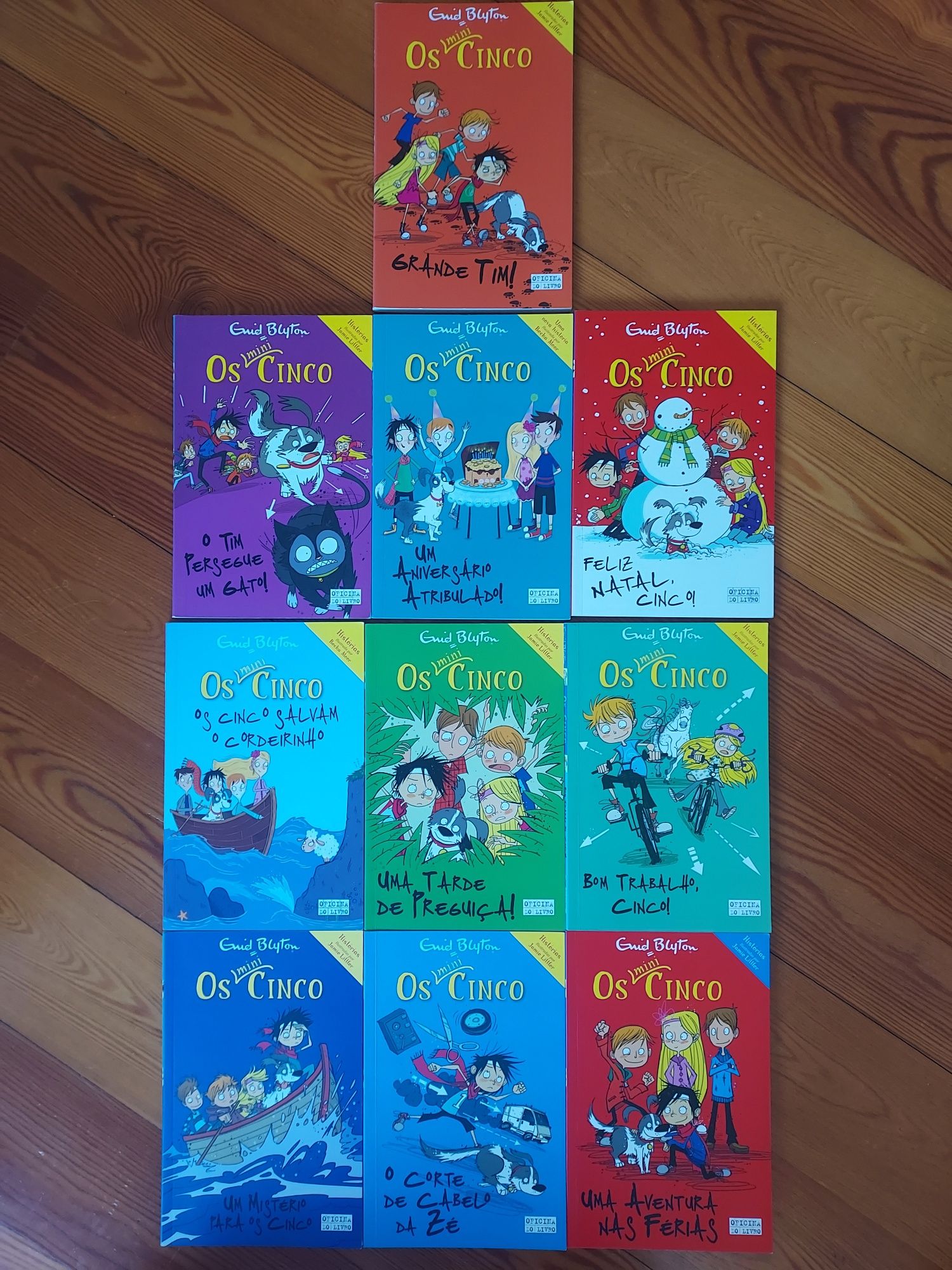 Livros infantis- coleção como nova " Os Mini Cinco"- 10 volumes