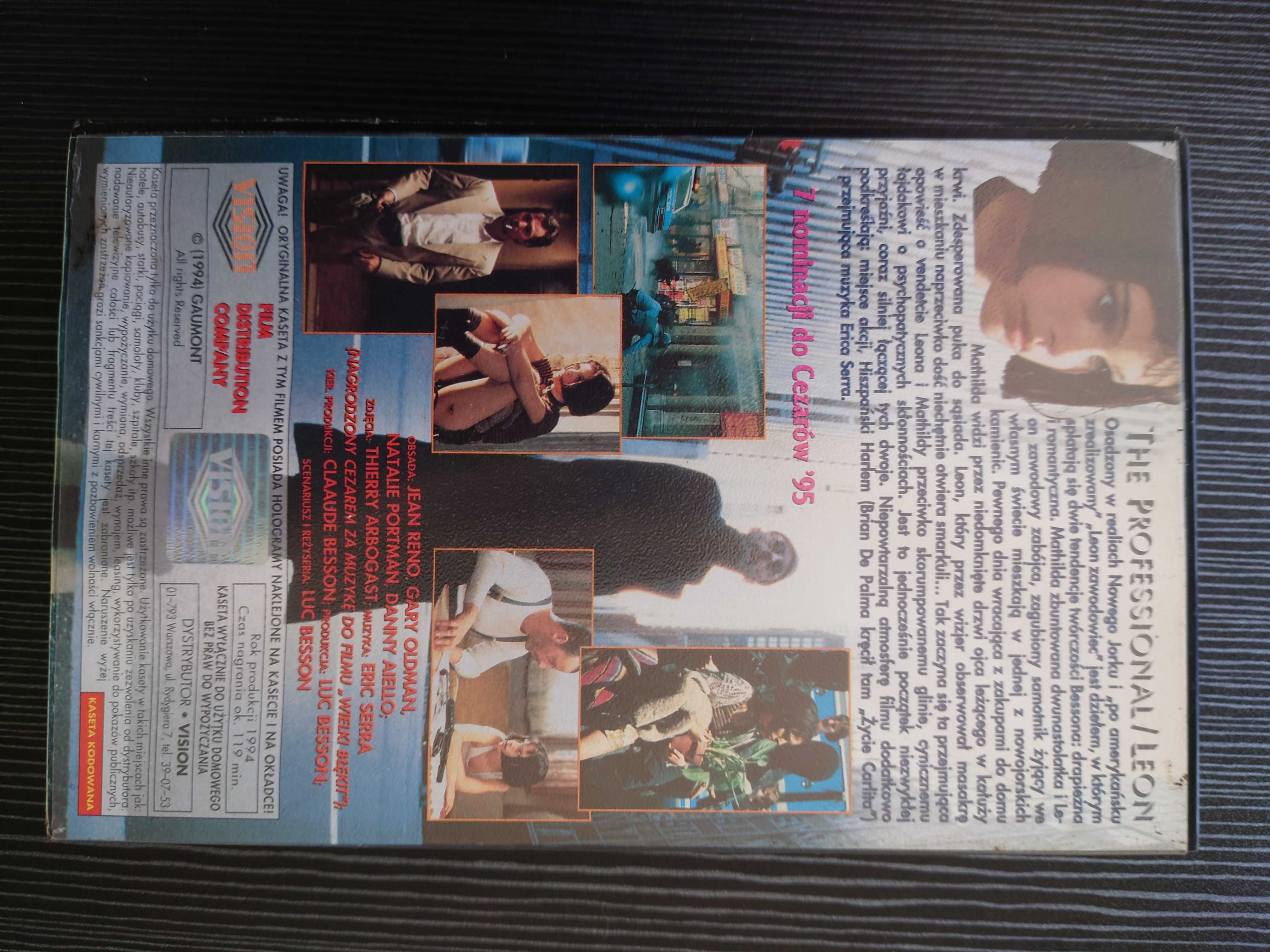 VHS ,,Leon zawodowiec'' Jean Reno z 1994 roku