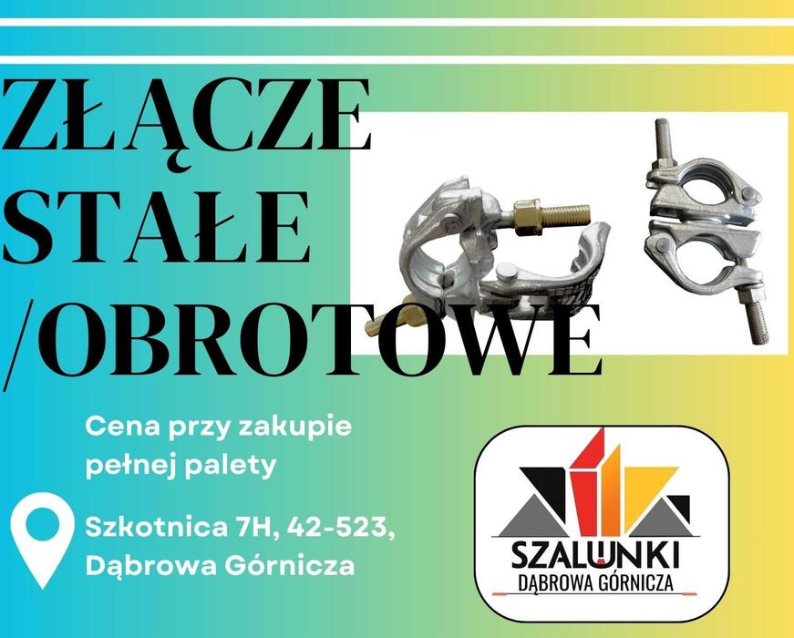 Złącze obrotowe złącze stałe rusztowanie