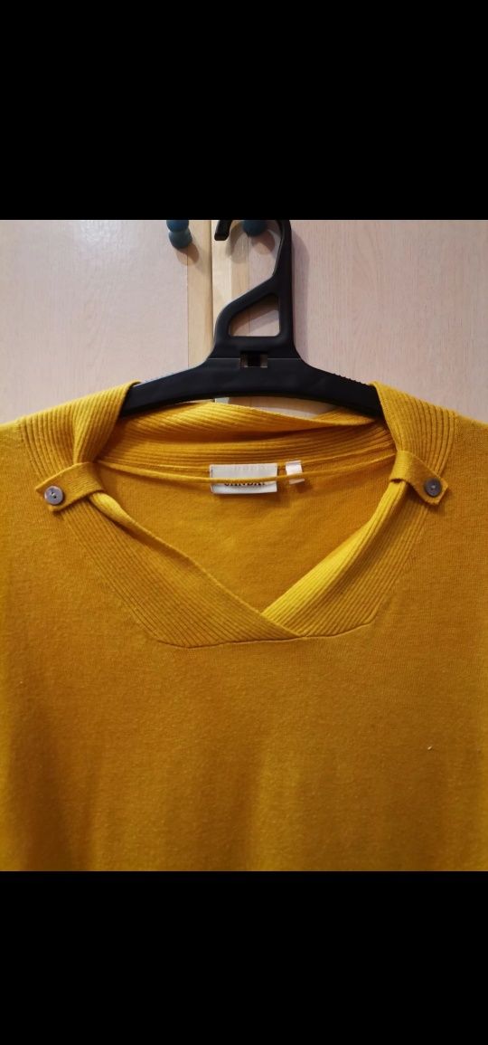 Camisa elegante mostarda