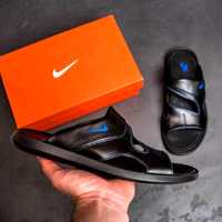 Шлёпанцы сланцы летние мужские кожаные черные Nike Sx 40-45р 2024