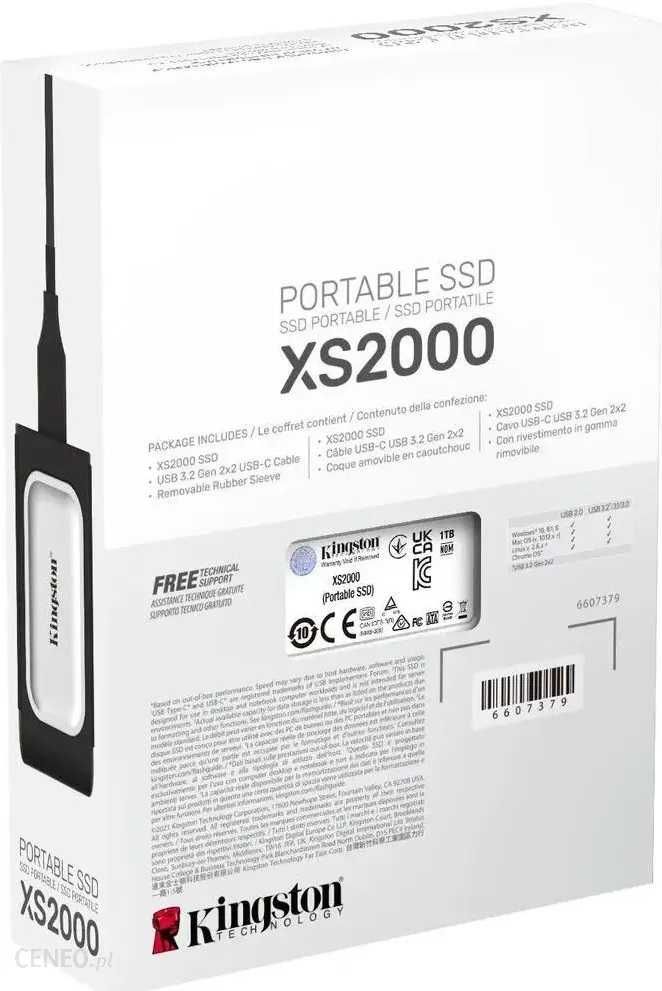 Dysk zewnętrzny SSD Kingston XS2000 4TB