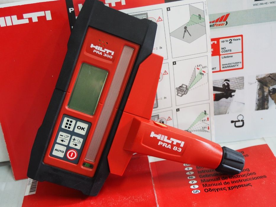 Detektor PRA 300 Niwelator obrotowy HILTI PR 300 sterowanie