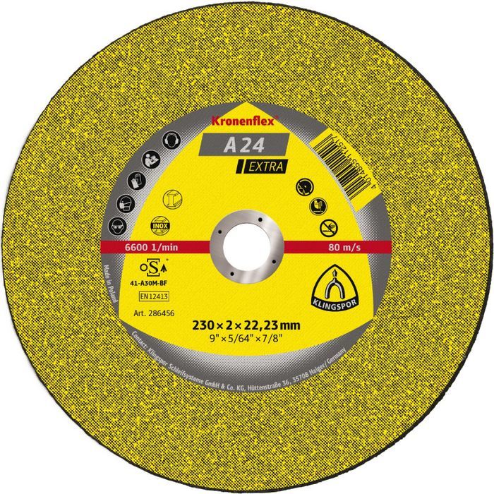 Tarcza Płaska A24Ex  T1A 125*2.5*22 242/138 Klingspor