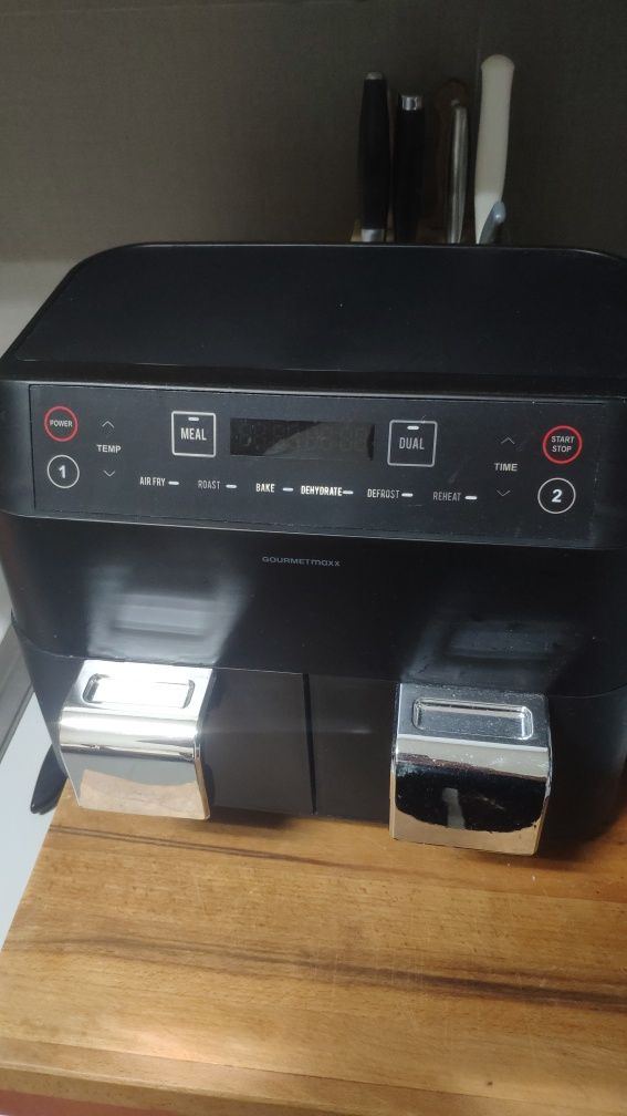 Air fryer fritadeira eléctrica gaveta dupla 7litros