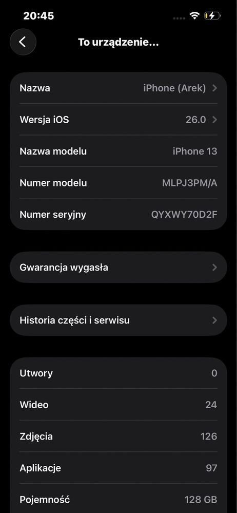 iPhone 13 128 GB czerwony – oryginalne pudełko, kabel, etui