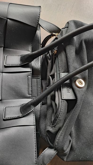 Torba czarna pleciona Morgan