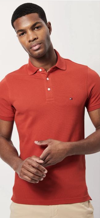Tommy Hilfiger Polo slim em algodão biológico por estrear