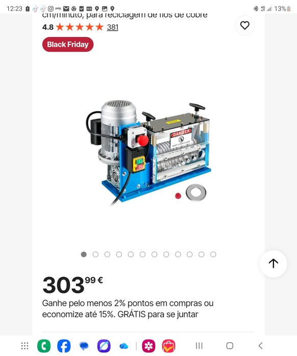 Máquina descarnar fio cobre