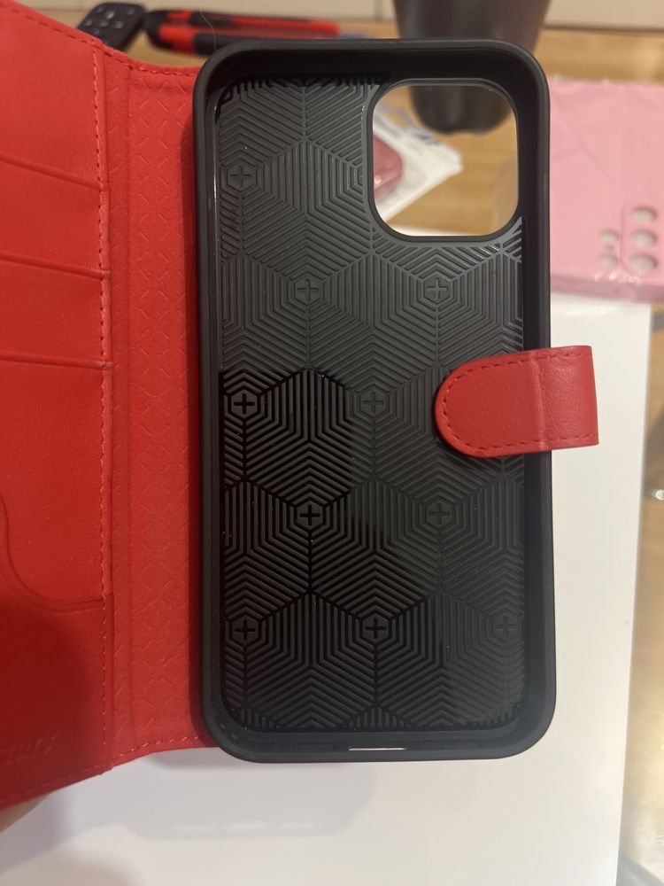 Etui skóra Premium Shieldon iPhone 13 Pro Max + szkło