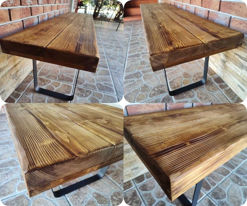 Szafka RTV Stolik kawowy komplet STARE DREWNO Loft Rustic Retro