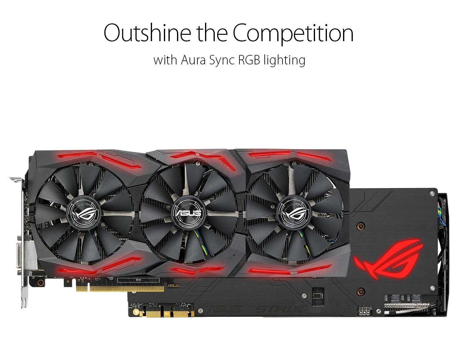 Найкраща! Asus ROG Strix GTX 1080 TI 11GB Ігрова відеокарта для пк