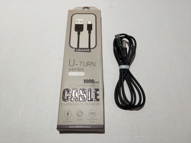 Usams U-Turn оригинальный USB type-c кабель с быстрой зарядкой (1 м)