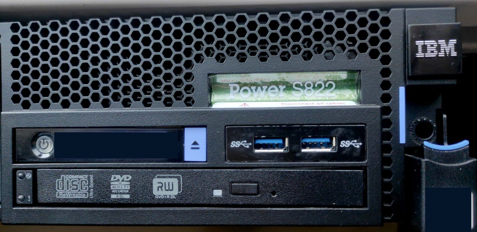 Сервер IBM Power System S822