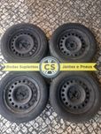 4 jantes ferro 15 5x112 Mercedes, com pneus 205/60R15