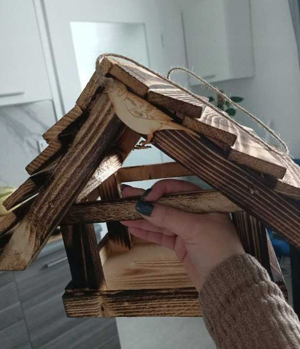 Karmnik dla ptaków budka dekoracja ogród taras dom