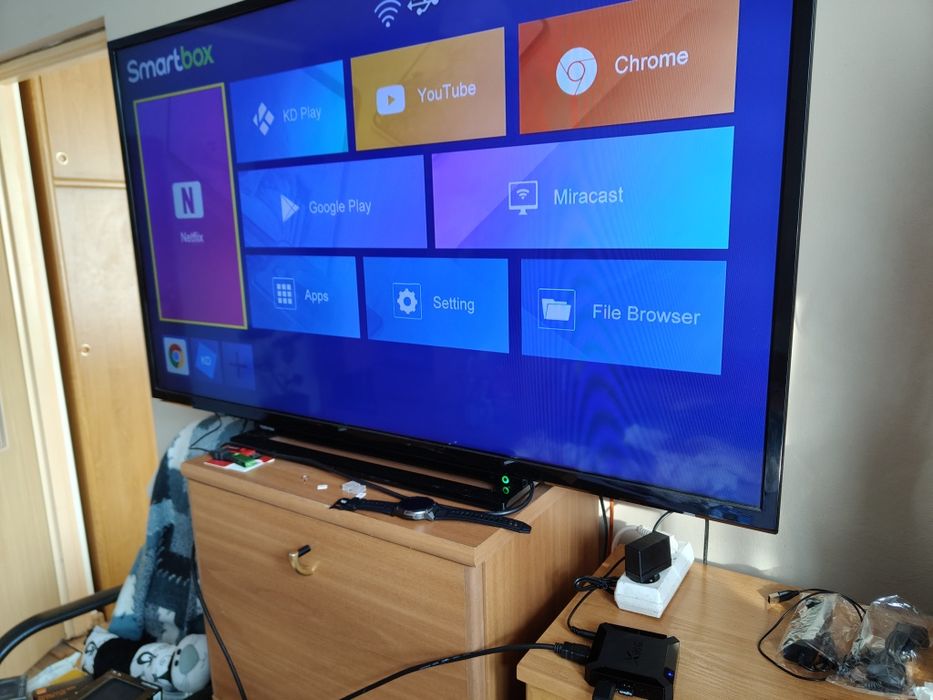 TvBox Android 10 4K UHD Netflix , YouTube , Player TVN Disney+. Nowy.