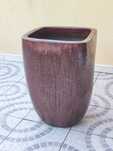 Vaso decorativo vidrado