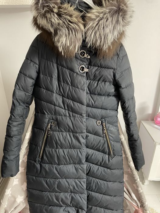 Пуховик чорнобурка мех