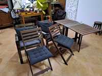 Conjunto mesa, 2 cadeirões e 2 cadeiras IKEA