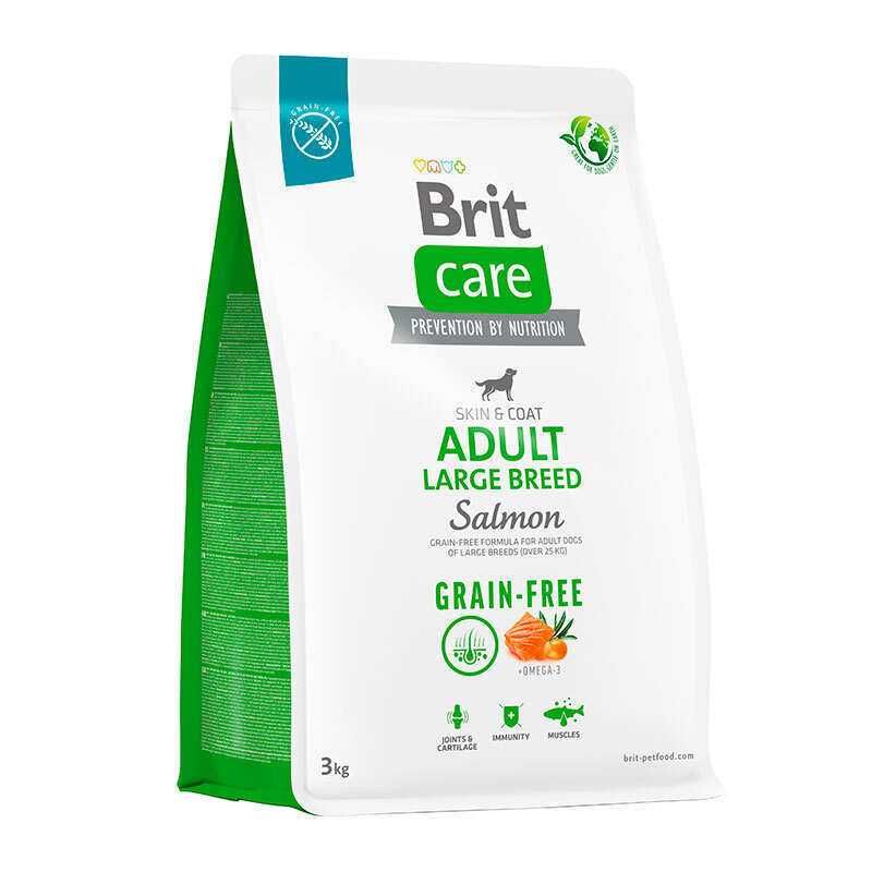 Brit Care Dog GF Adult Large 3 кг з лососем для собак крупних порід