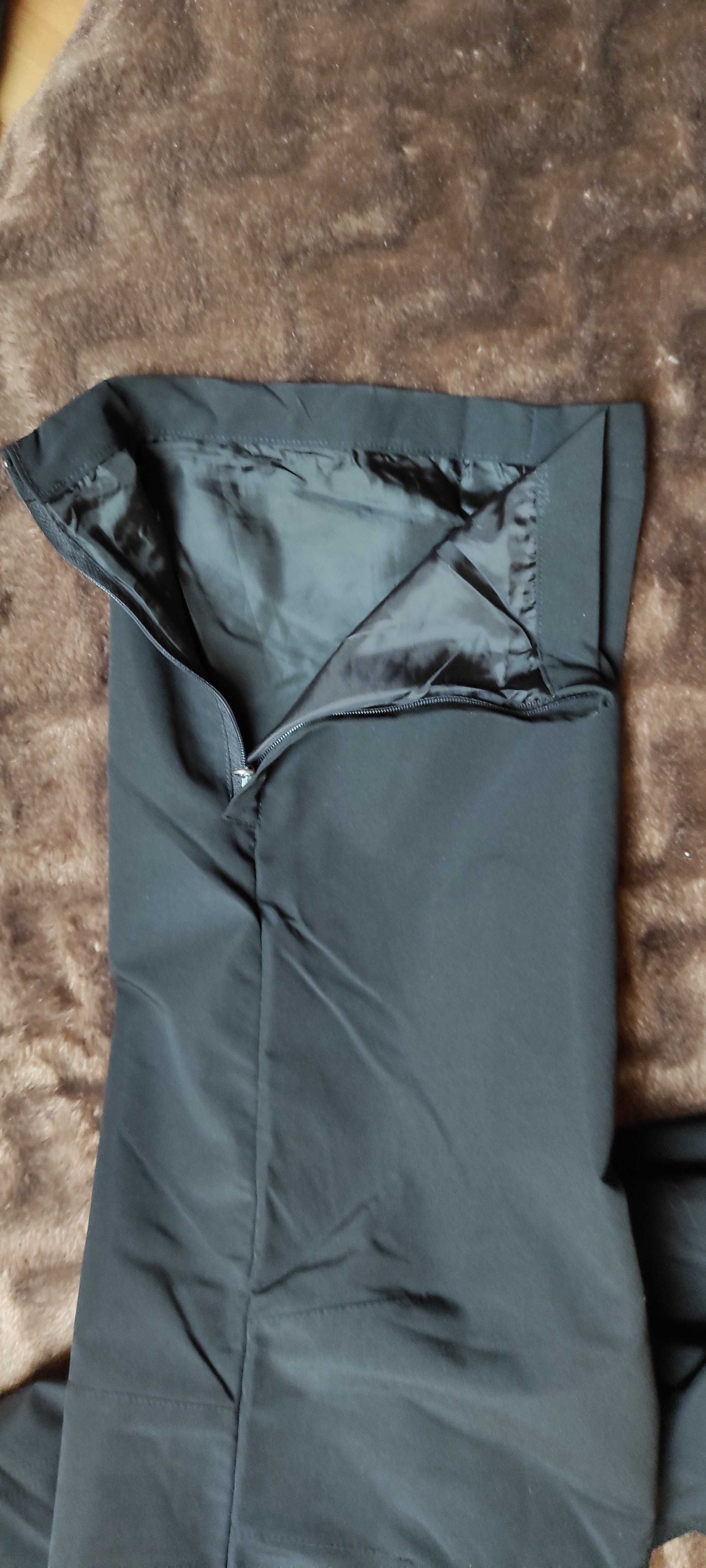 Spodnie męskie Tchibo, czarne, ocieplane, rozmiar XL
