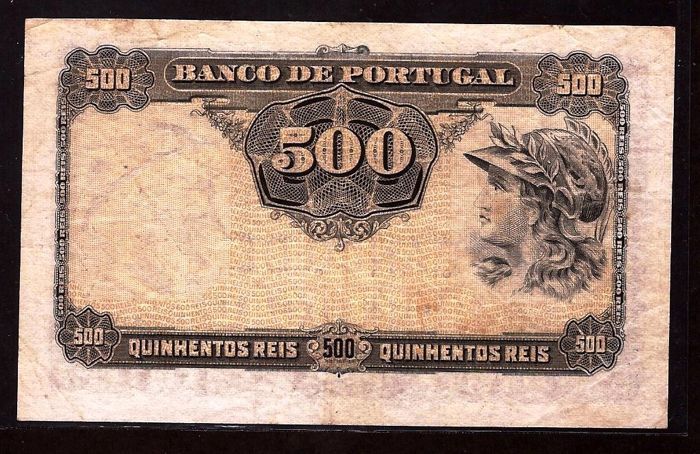 NOTA 500 Reis 1904 Portugal-Estado XF