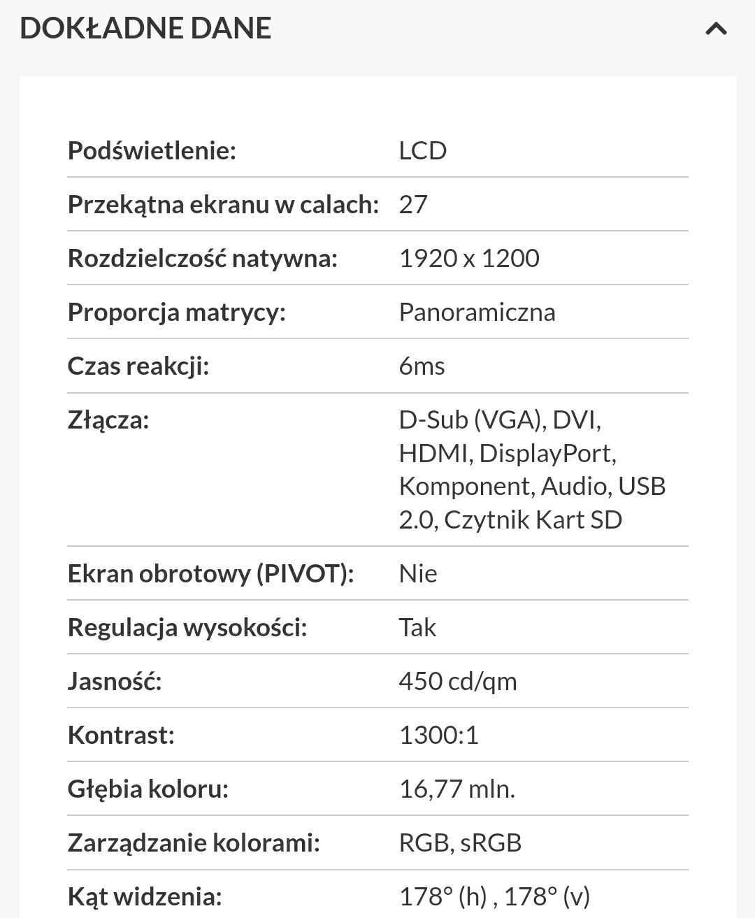 Monitor Dell 27" z soundbarem