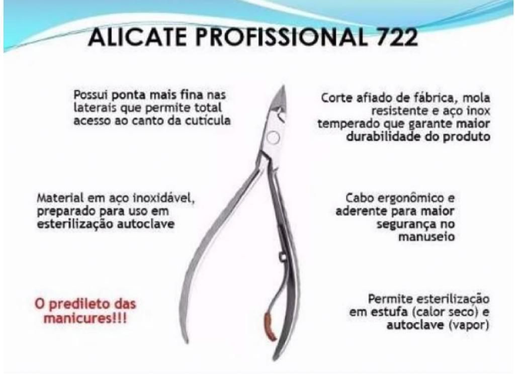 Alicate Para Cutículas (Mundial Profissional 722)