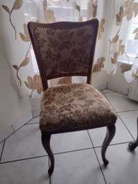 Krzesła z wzorem kwiatów - antyk