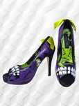 Buty szpilki Zombie Stomper fioletowe platformy Iron Fist r.41 -26,5cm