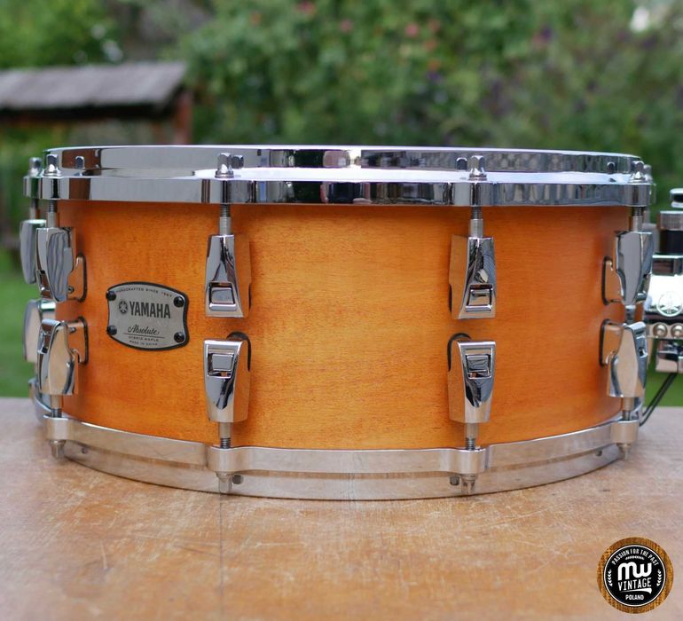 ‼️ Werbel Yamaha Maple Custom Absolute Hybrid 14" x 6" Vintage Nat ‼️