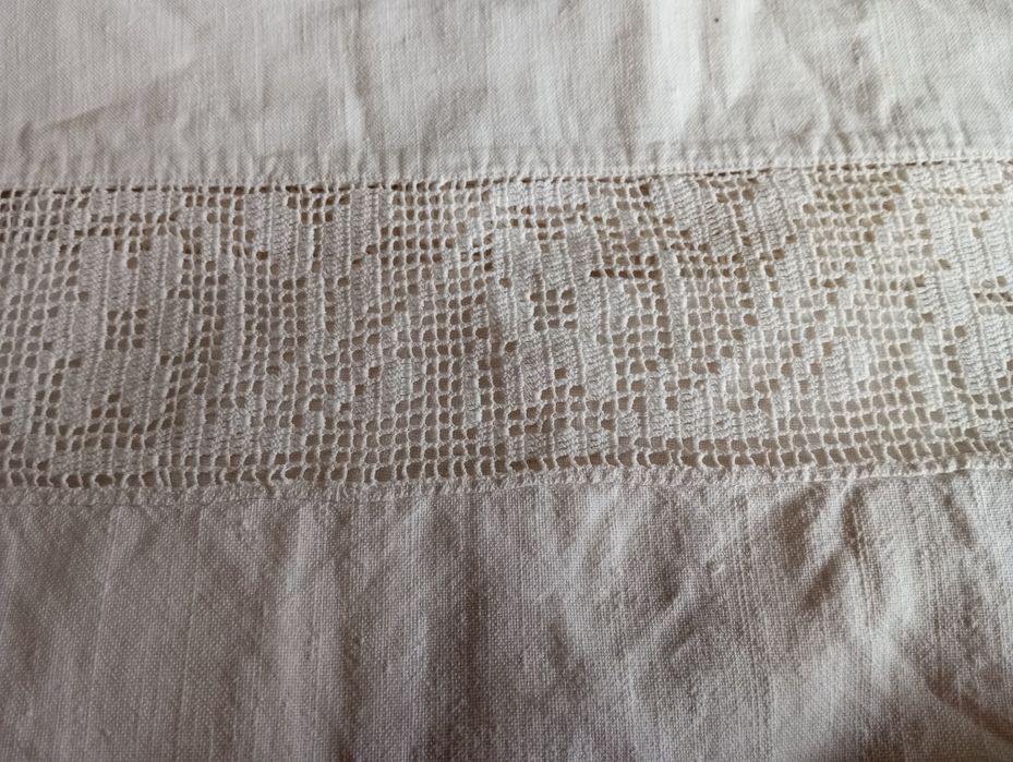 Tiras de linho antigo