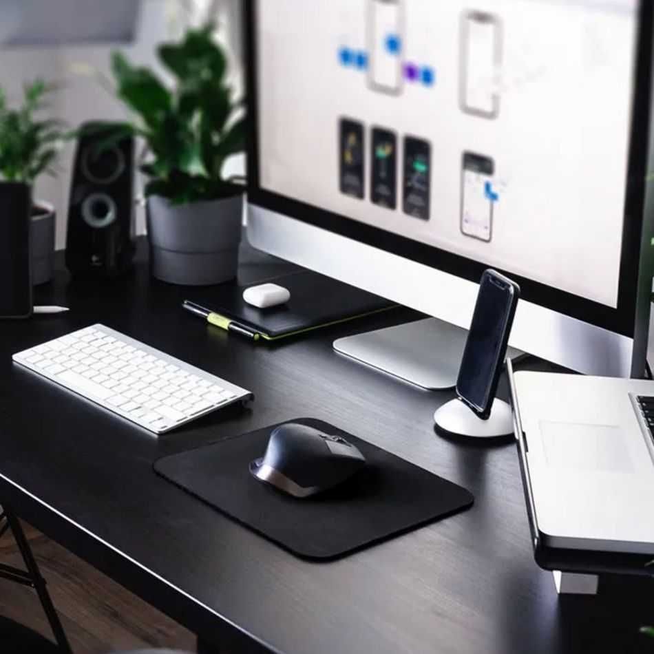 Podkładka pod mysz gamingowa biurowa czarna ergonomiczna czuła MAT-T-2