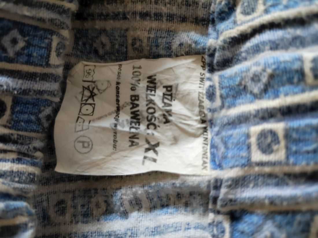 spodnie męskie gacie piżama flanelowe duże wygodne