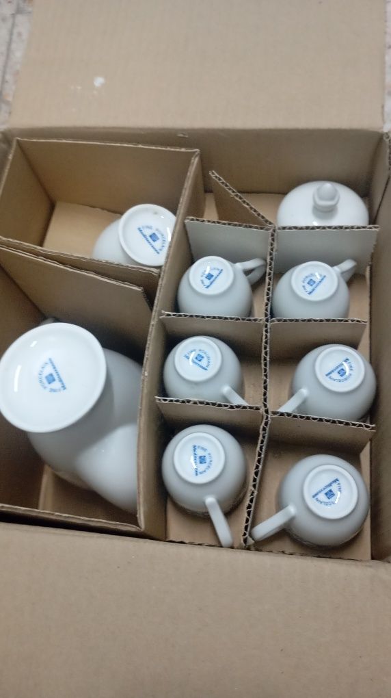 Serviço de café e chá porcelana fina
