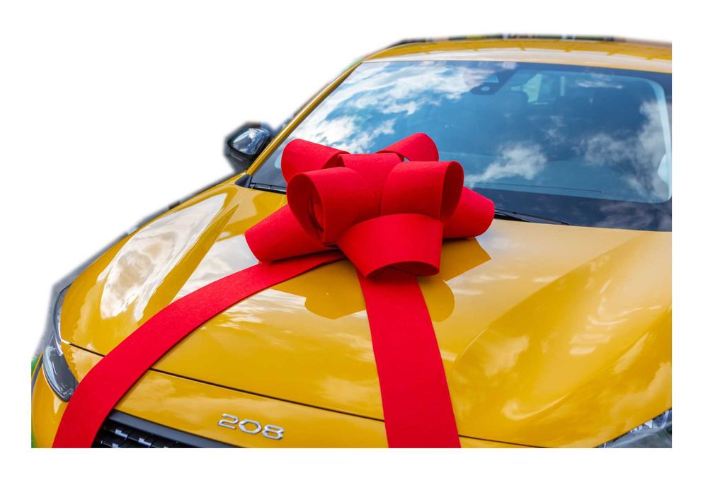 Ozdobna Duża 60 cm  Kokarda na PREZENT- Samochód- Auto ciągnik traktor