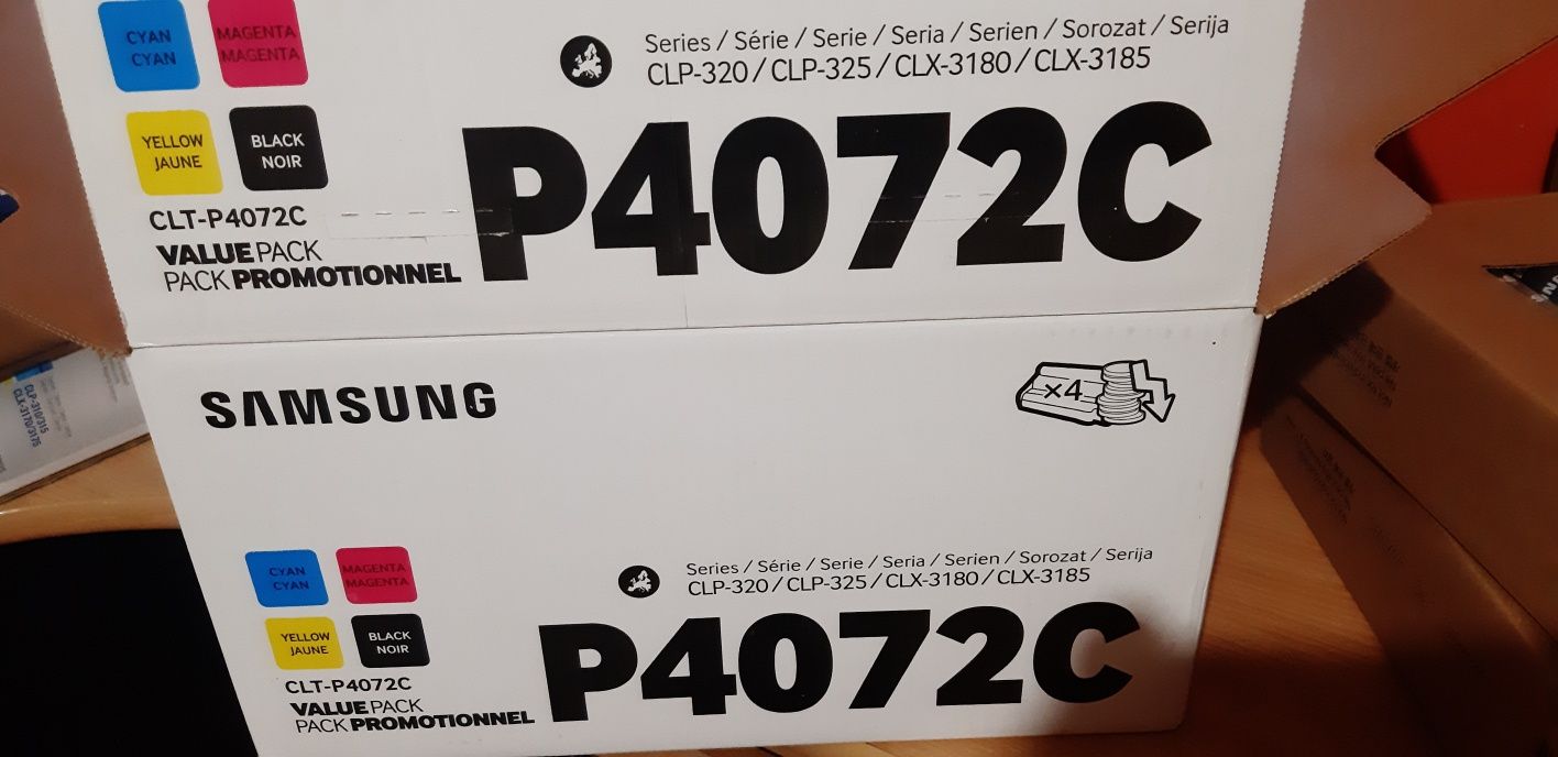 Tonery Samsung CLT-K4072S M4072S C4072S do CLP-320 CLP-325 CLX3185