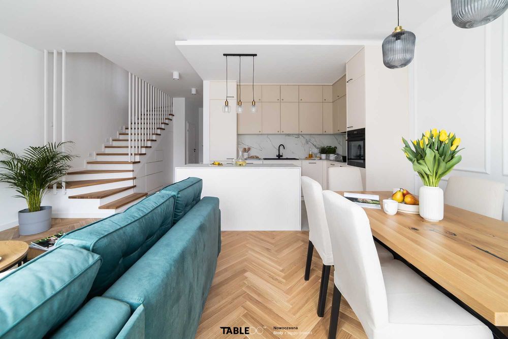 Stół dębowy z litego drewna loft rozkładany typ K Producent