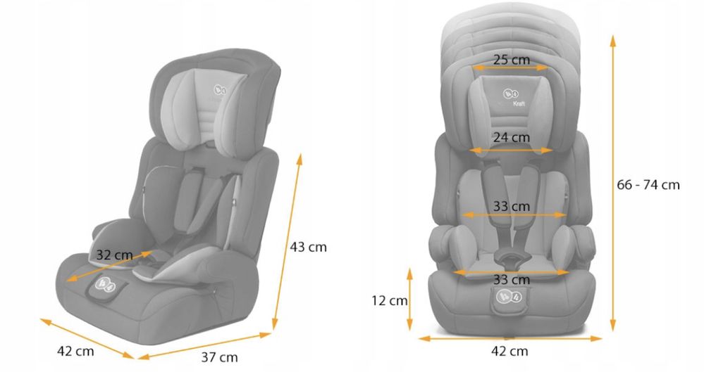 Автокрісло дитяче Kinderkraft Comfort Up 9-36 kg