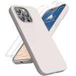 Plecki CASEKII do Apple iPhone 13 Pro kremowe STONE + 2x szybka