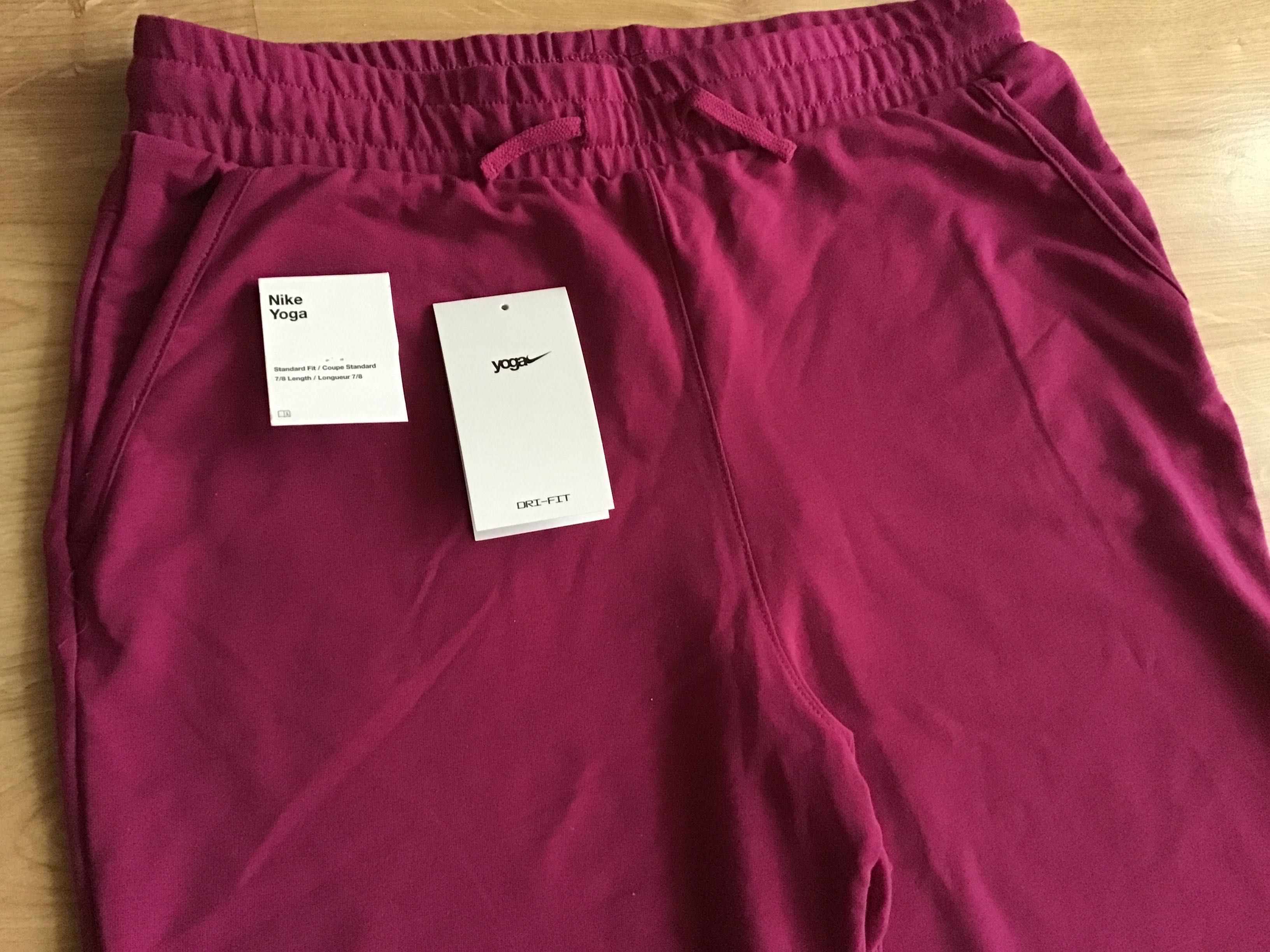 Nike spodnie Yoga  Dri-Fit kolor fuksja M nowe , oryginalne z USA