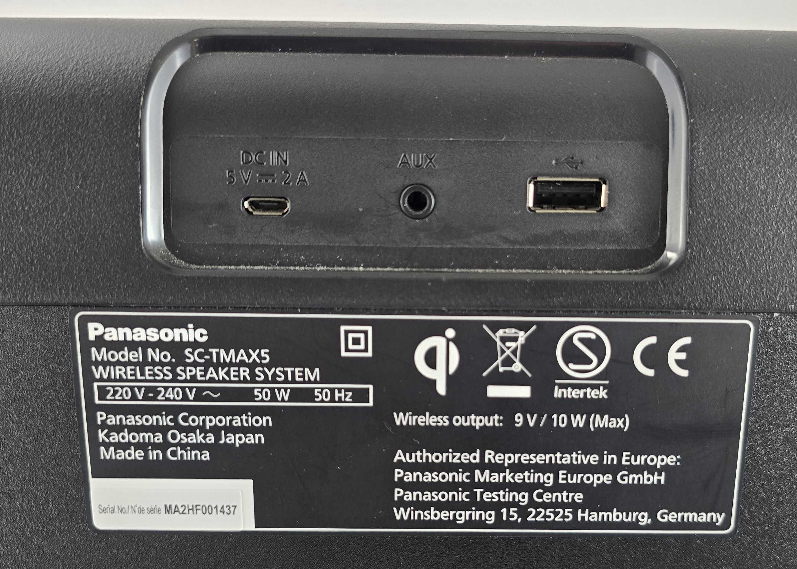 Głośnik Panasonic SC-TMAX5