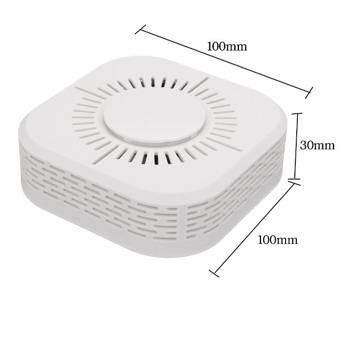 (NOVO) Detector de fumo 3 em 1 Transmissão sem fio 433MHz e Alarme