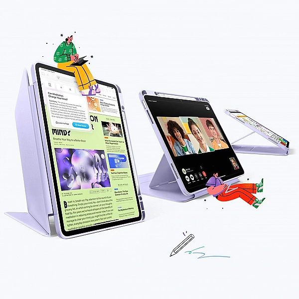 ESR FLIP HYBRID IPAD AIR 13” 1 / 2 / 2024, 2025 PURPLE