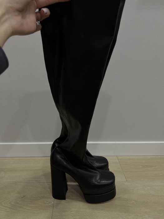 Ботфорти жіночі з екошкіри