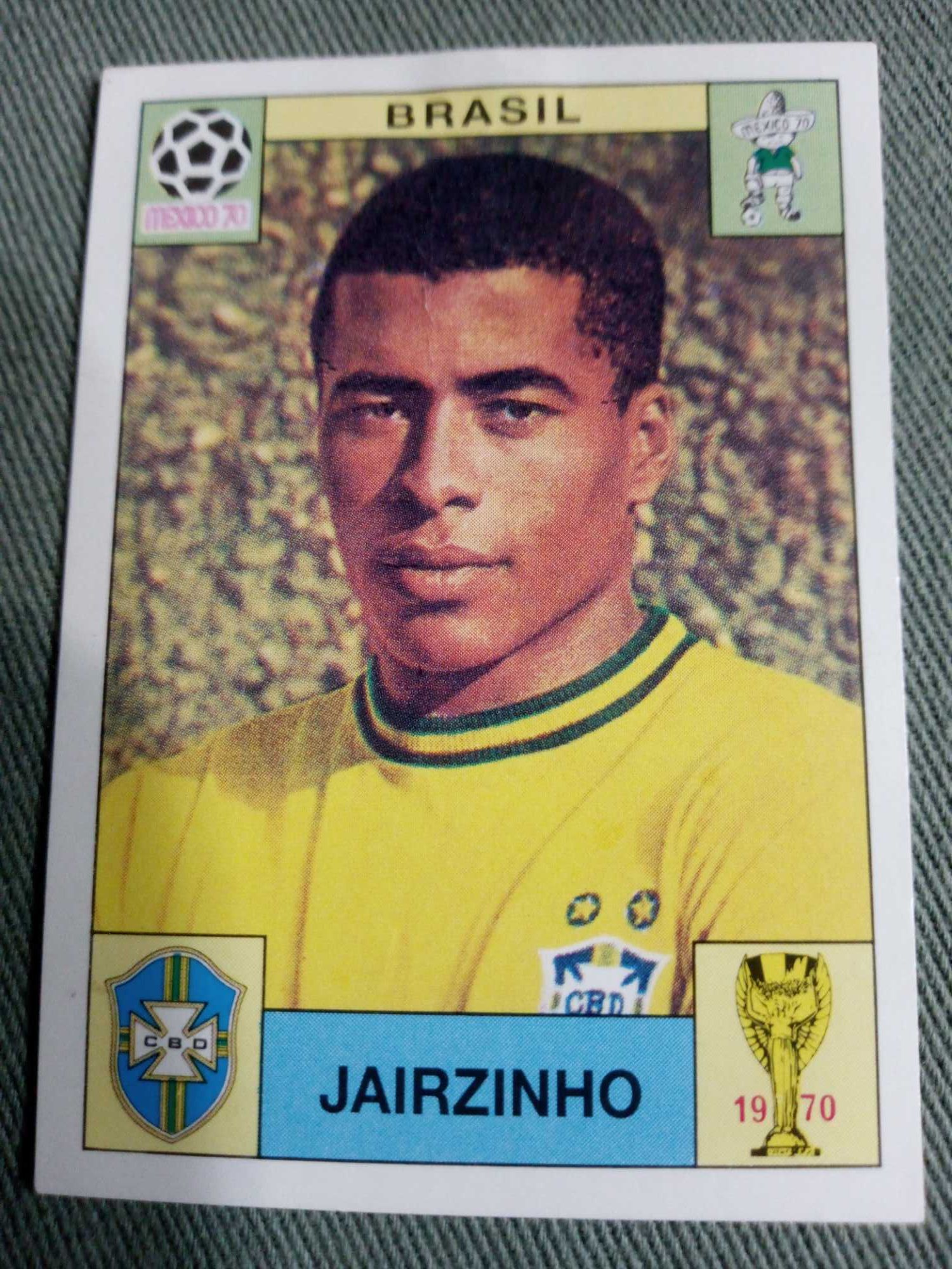 Cromo Panini World Cup Story de Jairzinho no Mundial 70