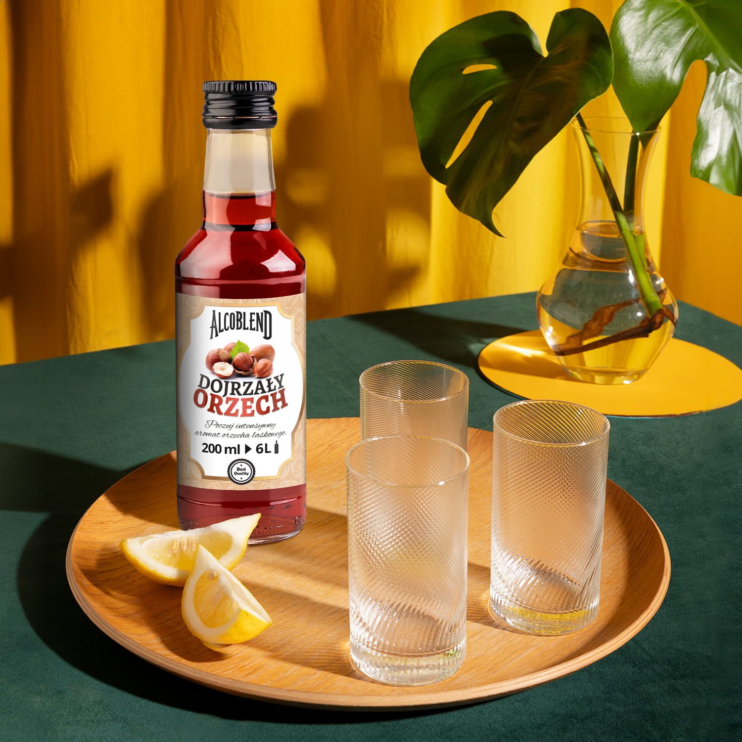 Zaprawka - esencja do alkoholu ALCOBLEND - Dojrzały Orzech - 200 ml